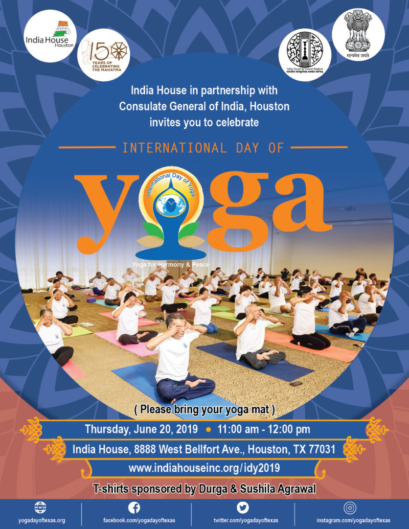 International Day Of Yoga 19 India House Houston