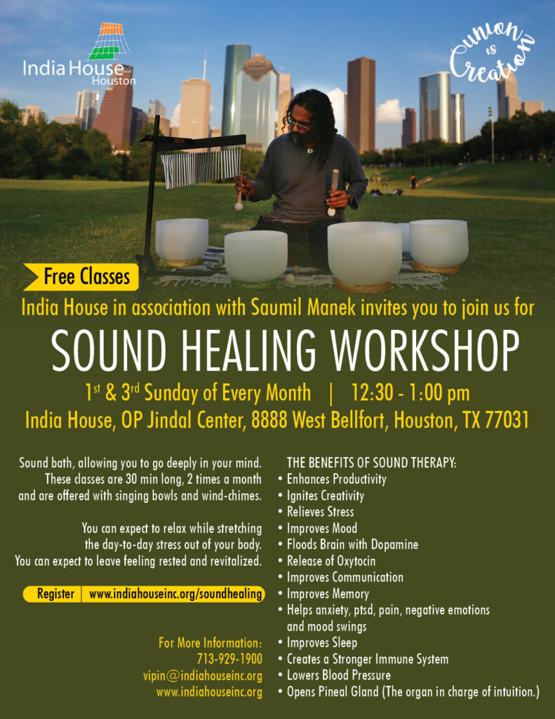 Sound Healing India House Houston